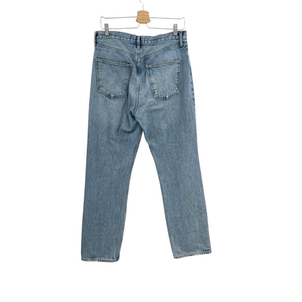Agolde 90s Mid Rise Loose Jeans Distressed Ripped Wander Denim Size 28 - Picture 7 of 13